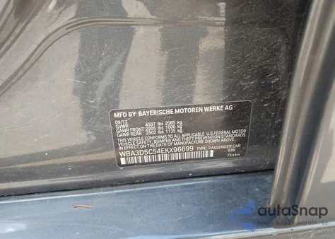 2014 BMW 328D xDrive из США, поврежденный, VIN WBA3D5C54EKX96699